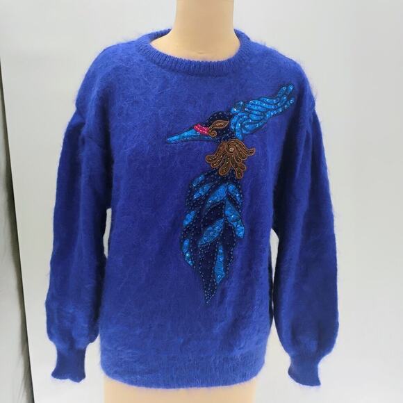 Escada By SRB Pullover Mohair Sweater Womens Size 42 Made In Germany - Picture 3 of 14